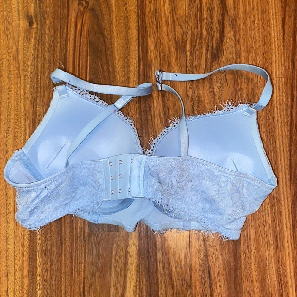 Aerie Blue Lace Push-Up Bra - Picture 5 of 7